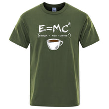 Energy equals Milk + Coffee  Men T shirt