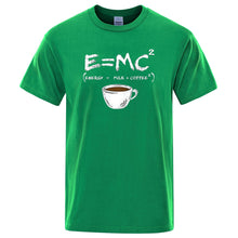 Energy equals Milk + Coffee  Men T shirt