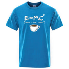 Energy equals Milk + Coffee  Men T shirt