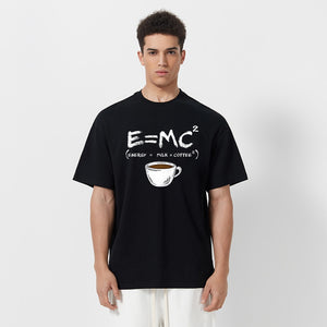 Energy equals Milk + Coffee  Men T shirt